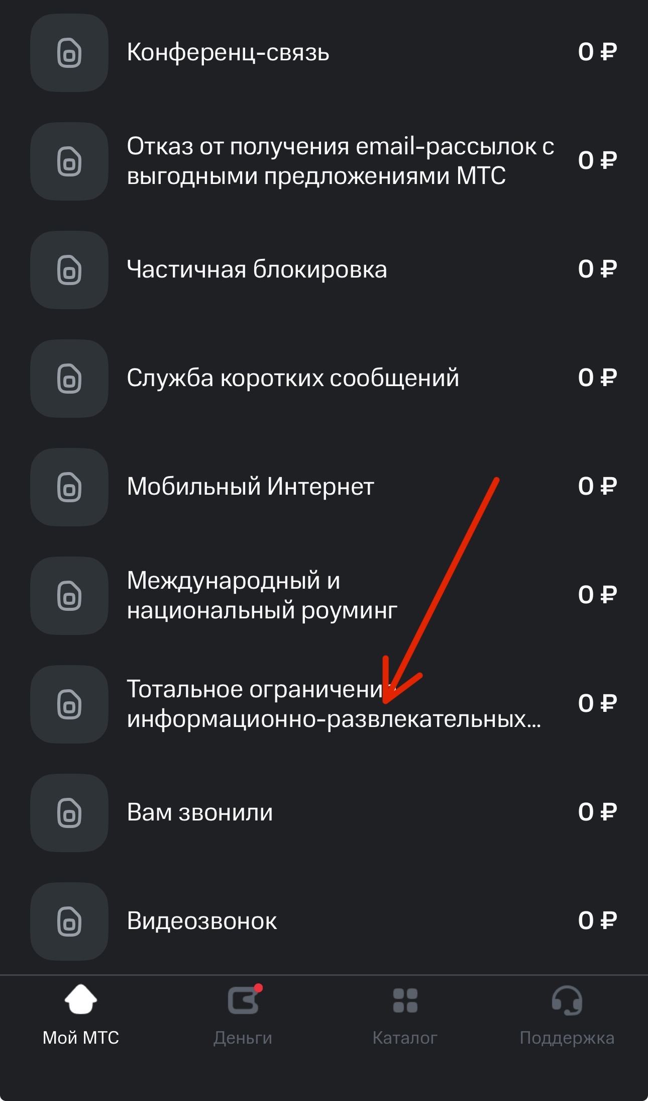 Тотальное ограничение информационно-развлекательных сервисов